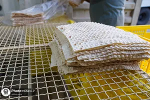 برپایی نانوایی به همت خادمیاران رضوی در مرز مهران