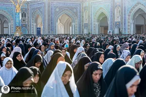 اقامه نماز عید سعید فطر در حرم مطهر رضوی
