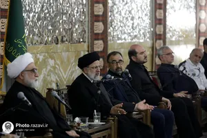 دیدار رئیس جمهور و جمعی از مسئولان کشوری و استانی با تولیت آستان قدس رضوی
