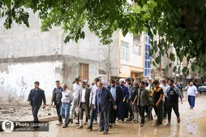 حضور آستان قدس رضوی در مناطق سیل زده مشهد