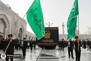 عزاداری هیئت عالم آل محمد علیه&zwnj;السلام در حرم مطهر رضوی