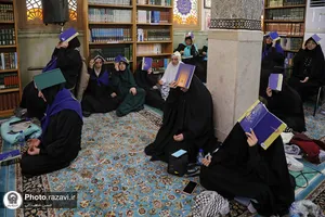 مراسم احیا آذری زبانان در حرم مطهر رضوی