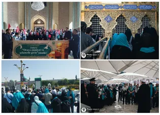 تشرف زائران جمهوری آذربایجان و ترکیه به حرم مطهر رضوی