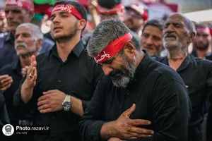 عزاداری روز تاسوعای حسینی در حرم مطهر رضوی