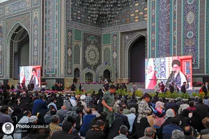 مراسم سخنرانی نوروزی رهبر معظم انقلاب اسلامی در حرم مطهر رضوی - 2