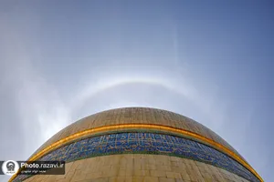 شستشوی گنبد منور حرم امام رضا(علیه&zwnj;السلام)