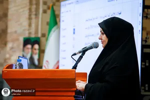 جلسه دفاع از پایان&zwnj;نامه در حرم مطهر رضوی