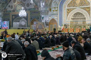 ترتیل خوانی قرآن کریم در حرم مطهر رضوی