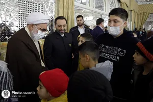 مراسم جشن میلاد امیرالمومنین در تالار ولایت حرم مطهر رضوی