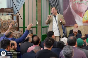 تشییع پیکر حاج سید رضا موید خراسانی در حرم مطهر رضوی