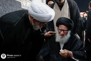 مراسم بزرگداشت چهلمین روز تدفین رهبر شهید انقلاب اسلامی در حرم مطهر رضوی