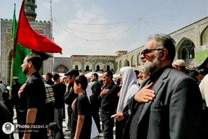 عزاداری روز شهادت جوادالائمه علیه&zwnj;السلام در حرم مطهر رضوی