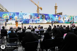 رونمایی از دیوارنگاره &laquo;تمدن رضوی&raquo;