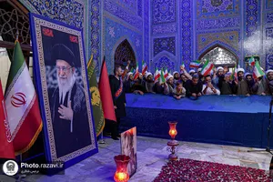 تشرف روحانیون نيروی زمینی سپاه پاسداران انقلاب اسلامی به حرم مطهر رضوی
