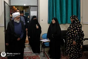 بازدید تولیت آستان قدس رضوی از موکب دخترانه نجمه