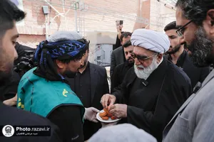 حضور تولیت آستان قدس رضوی در موکب حضرت نجمه سلام الله علیها