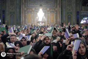 مراسم احیا شب بیست و یکم ماه مبارک رمضان در حرم مطهر رضوی-2