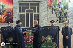 حضور کاروان خدام حرم مطهر رضوی در مسیر پیاده&zwnj;روی اربعین حسینی-2