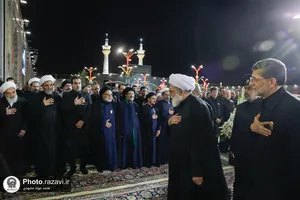آئین خطبه&zwnj;خوانی شب عاشورا در حرم مطهر رضوی-1