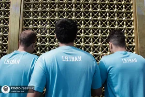 آیین بدرقه کاروان پارالمپیک در حرم مطهر رضوی