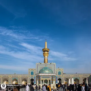 عکس با کیفیت : گلدسته صحن جمهوری حرم مطهر رضوی