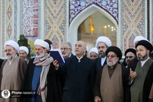 تشرف مهمانان کنگره بین&zwnj;المللی امناءالرسل به حرم مطهر رضوی