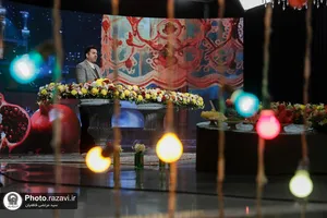 ضبط برنامه تلویزیونی شب یلدا در حرم مطهر رضوی