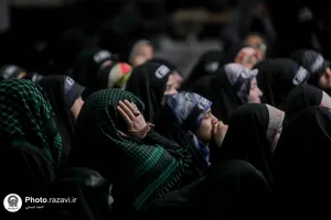 مراسم وداع با شهید گمنام دفاع مقدس در اعتکاف نوجوانان