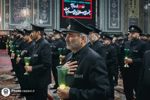 آئین خطبه&zwnj;خوانی شب عاشورا در حرم مطهر رضوی