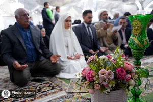 آغاز زندگی مشترک در حرم امام رضا علیه&zwnj;السلام