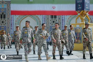تشرف فرمانده نیروی پدافند هوایی ارتش جمهوری اسلامی ایران به حرم مطهر رضوی