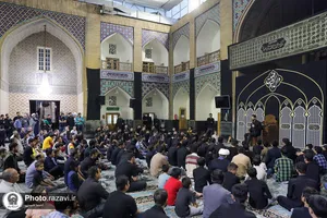 عزاداری نوجوانان در هفتمین روز شهادت امام حسین علیه السلام