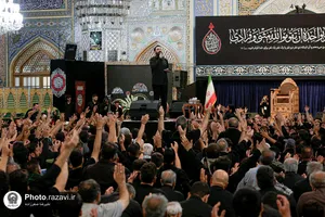 مراسم چهارپایه خوانی در حرم مطهر رضوی