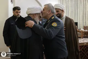 دیدار فرمانده منطقه پدافند هوایی شمال شرق کشور با تولیت آستان قدس رضوی