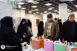 بازدید رییس سازمان علمی، فرهنگی و مدیرکل نذورات آستان قدس رضوی از نمایشگاه بانوان کارآفرین