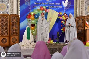 جشن عبادت شکوفه&zwnj;های بهشتی در حرم مطهر رضوی