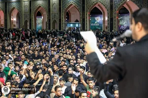 عزاداری زائران عرب زبان در شام شهادت امام رضا علیه&zwnj;السلام