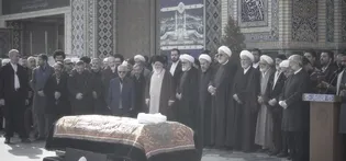پیکر آیت‌الله عبدخدایی در آغوش امام مهربانی‌ها آرام گرفت