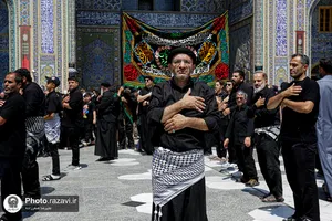 حرم مطهر رضوی در روز رحلت پیامبر اکرم و شهادت امام حسن مجتبی علیهم&zwnj;السلام