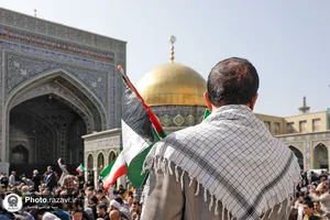 اجتماع مردم مشهد در محکومیت جنایات رژیم صهیونیستی در غزه