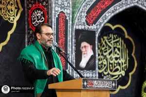مراسم وداع با پیکر شهدای گمنام دفاع مقدس در حرم مطهر رضوی