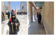 از قامت خمیده نیره اعظم تا پرچم کوچک سلما؛ روایت دلدادگی در تشییع رهبر شهید