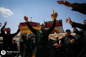 عزاداری روز اربعین حسینی در حرم مطهر رضوی