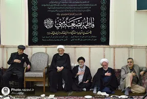 عزاداری شهادت حضرت زهرا سلام&zwnj;الله علیها در حسینیه امام رضا علیه&zwnj;السلام
