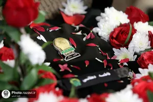 تشییع پیکر شهیده فاطمه دهقانی در مشهد
