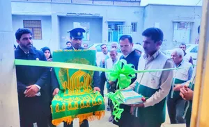 آیین استقبال از خادمین امام رضا(ع) در کهنوج برگزار شد