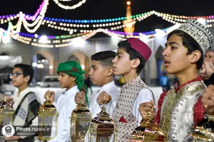 استقبال از ماه مبارک رمضان در حرم مطهر رضوی