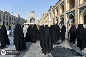 تشرف کاروان زیارت اولی بیماران خاص استان کرمان به حرم مطهر رضوی