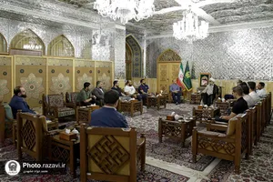 دیدار اعضای تیم ملی کشتی آزاد بزرگسالان ایران با تولیت آستان قدس رضوی