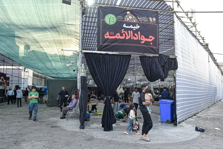 موکب «دارالکرامه» امام رضا علیه‌السلام در خیابان شارستان